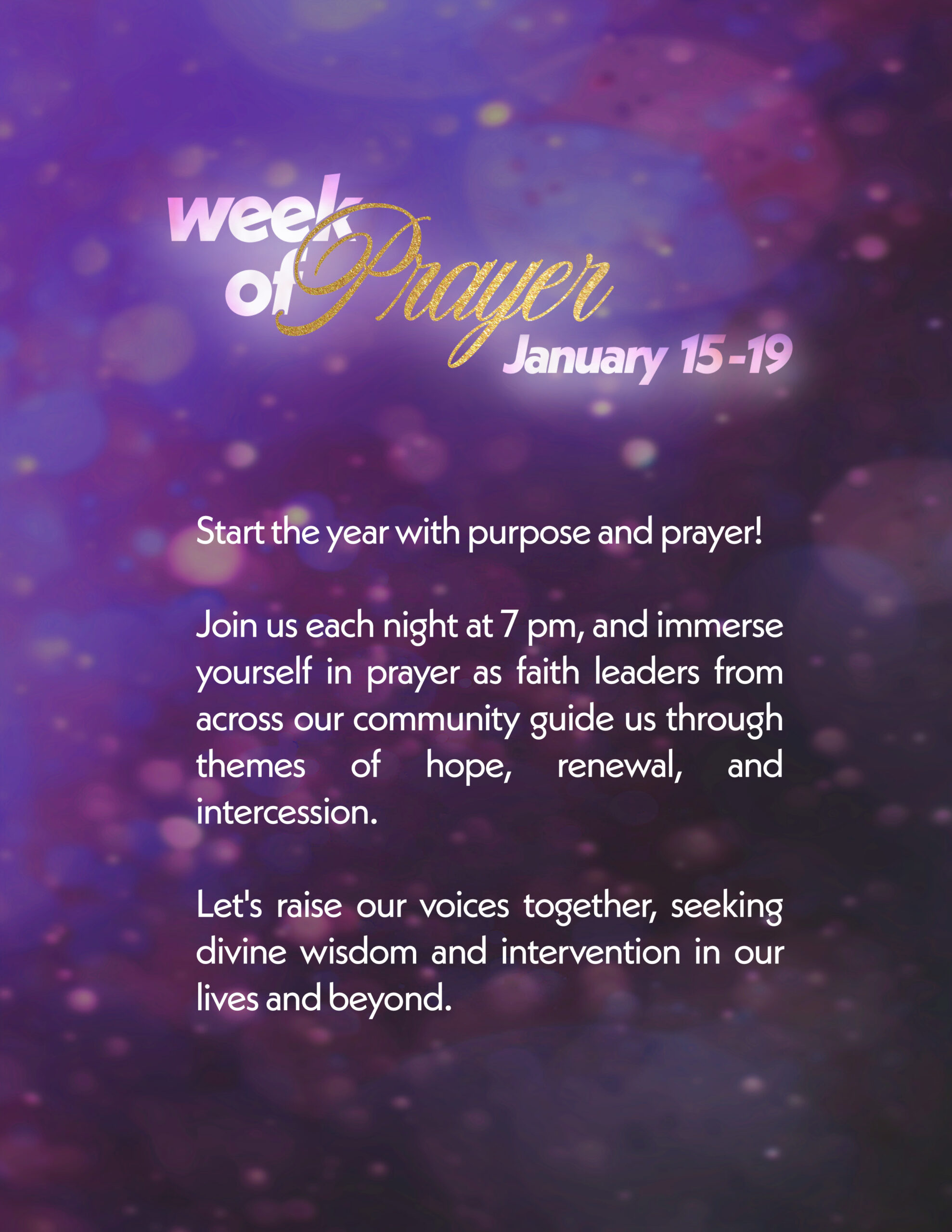 About the week of Prayer